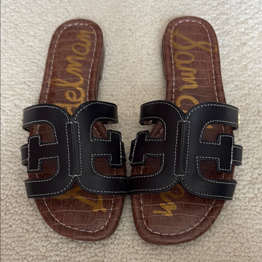 Black Slide Sandals